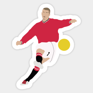 David Beckham 7 Man United Legend Sticker